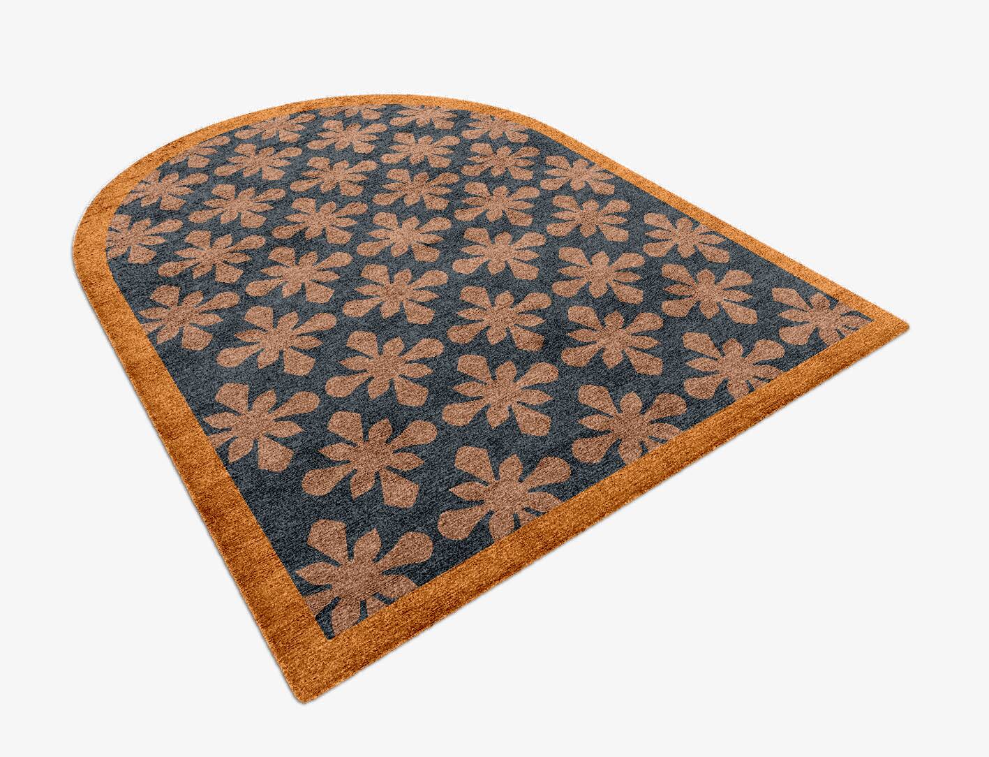 Starlet Geometric Arch Hand Knotted Bamboo Silk Custom Rug by Rug Artisan