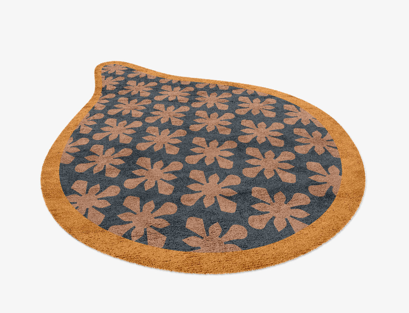 Starlet Geometric Drop Hand Knotted Bamboo Silk Custom Rug by Rug Artisan