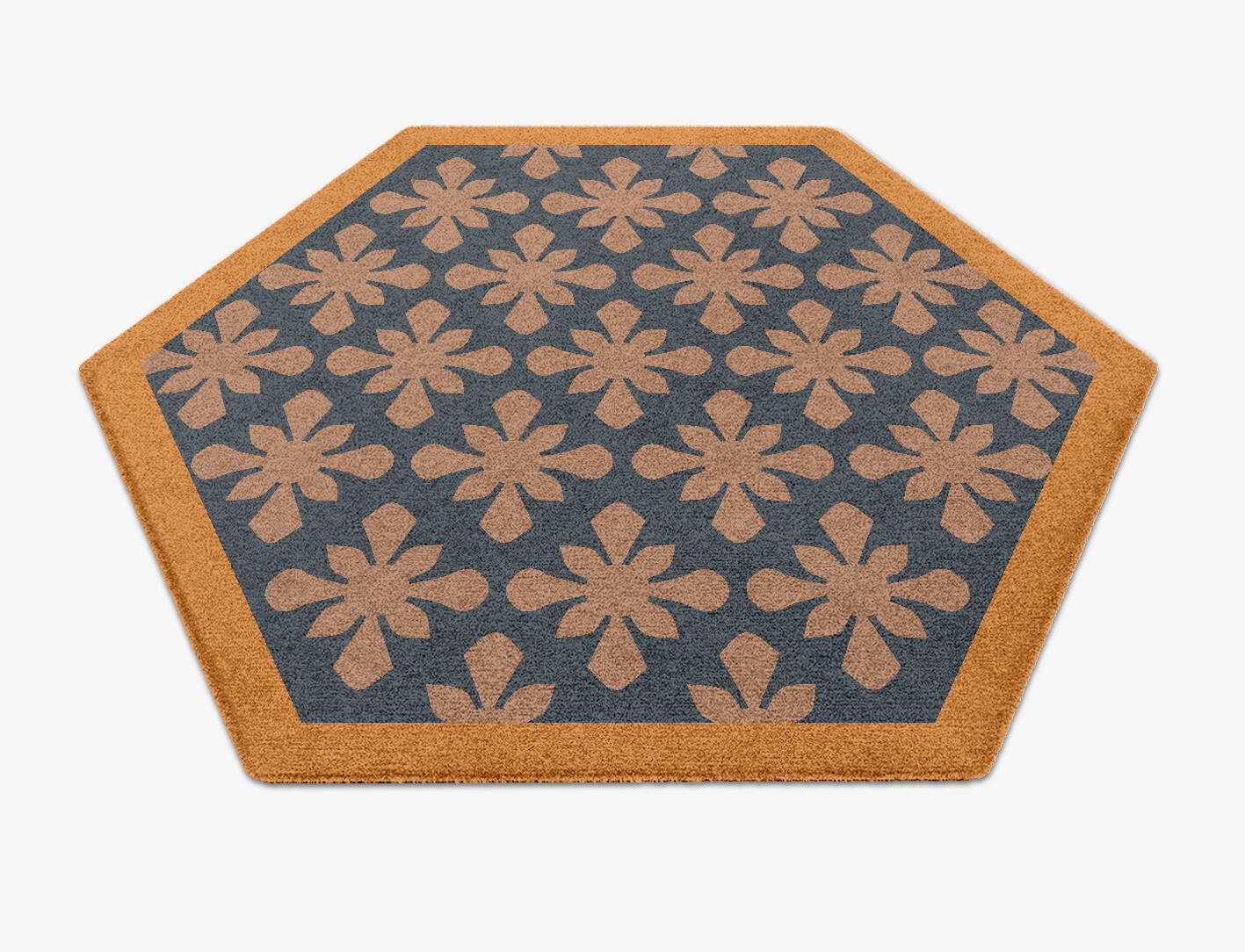 Starlet Geometric Hexagon Hand Knotted Tibetan Wool Custom Rug by Rug Artisan