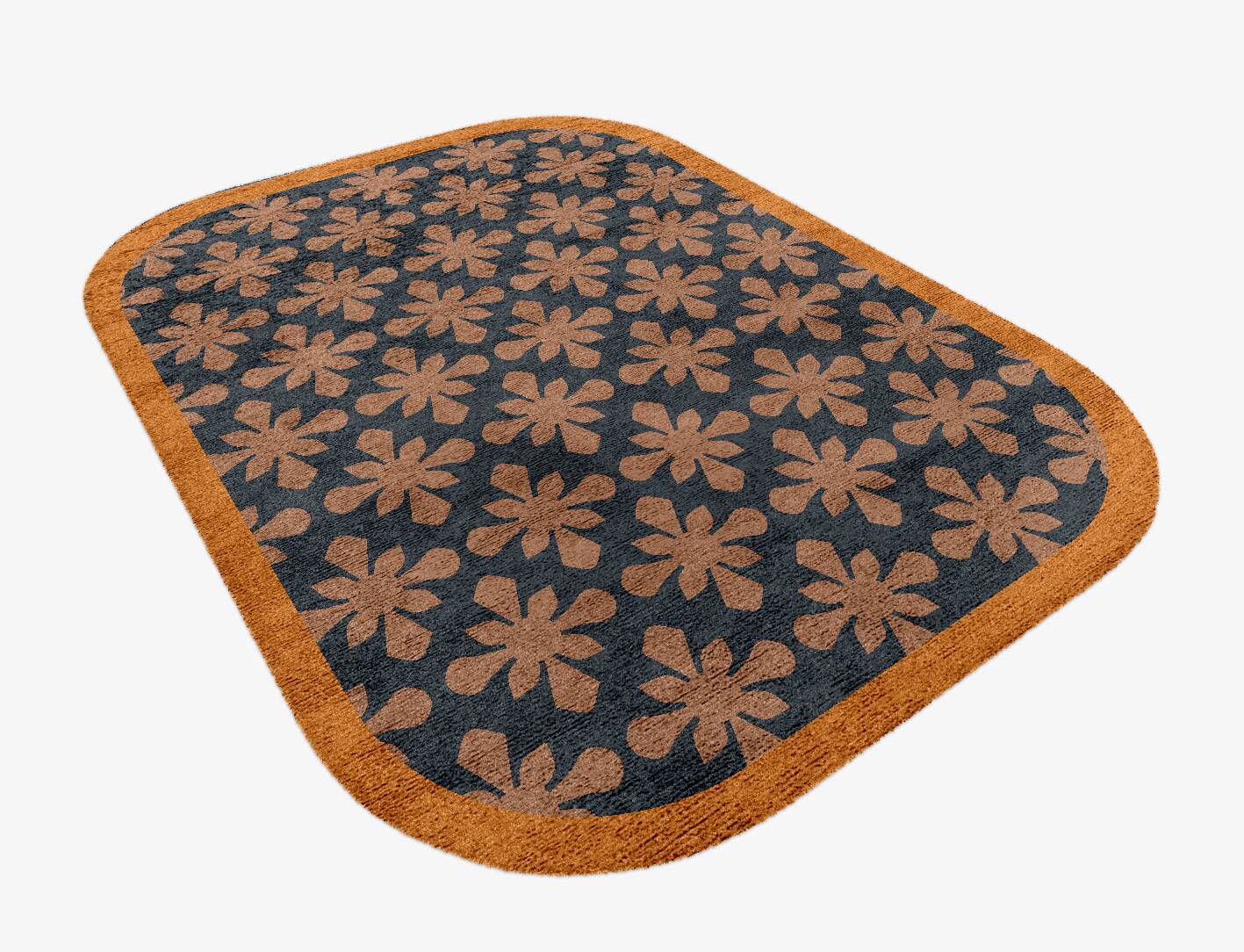 Starlet Geometric Oblong Hand Knotted Bamboo Silk Custom Rug by Rug Artisan