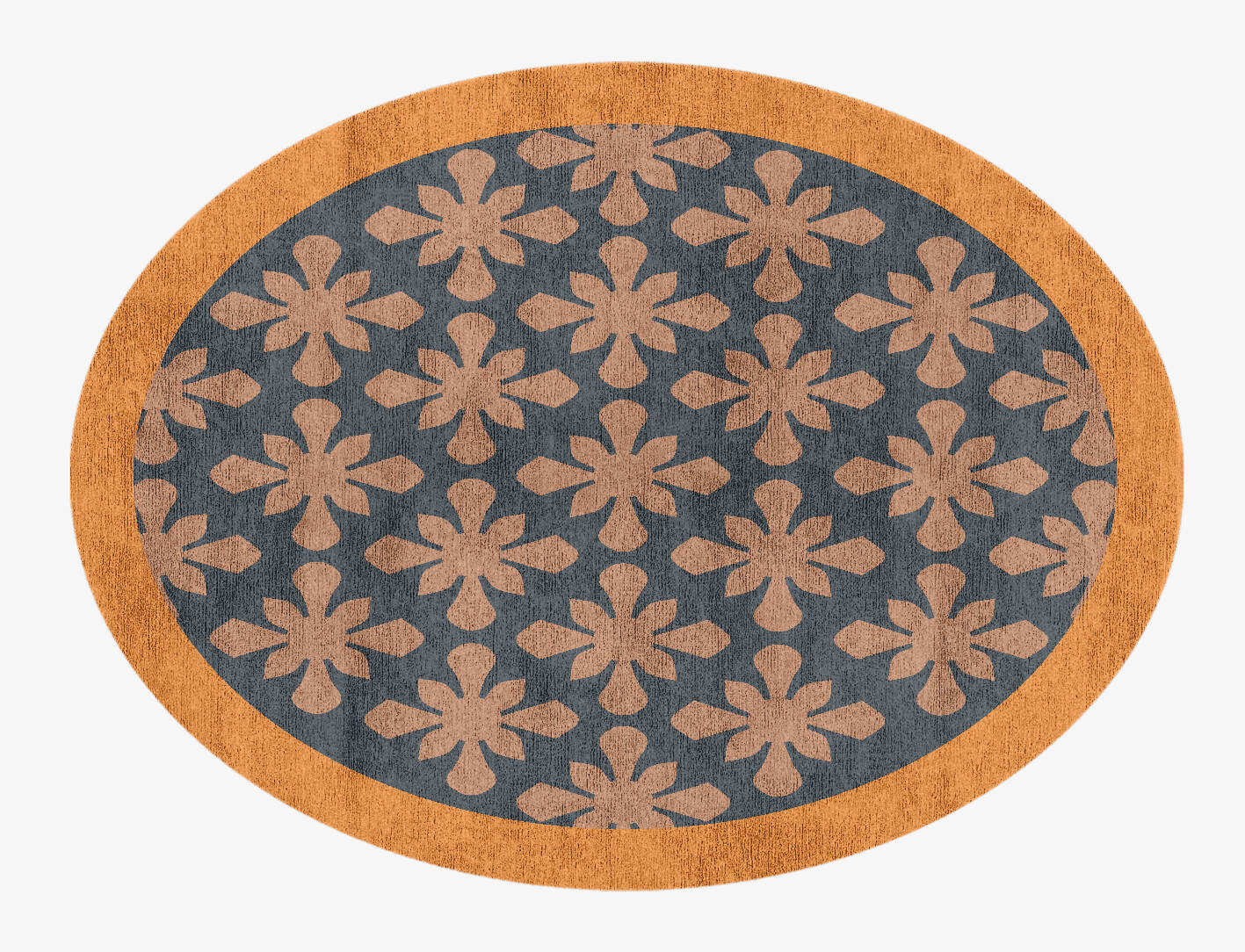 Starlet Geometric Oval Hand Knotted Bamboo Silk Custom Rug by Rug Artisan