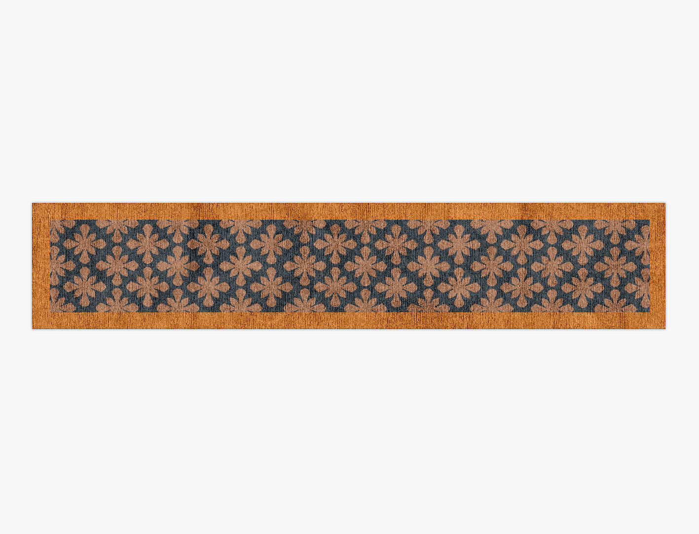 Starlet Geometric Runner Hand Knotted Bamboo Silk Custom Rug by Rug Artisan