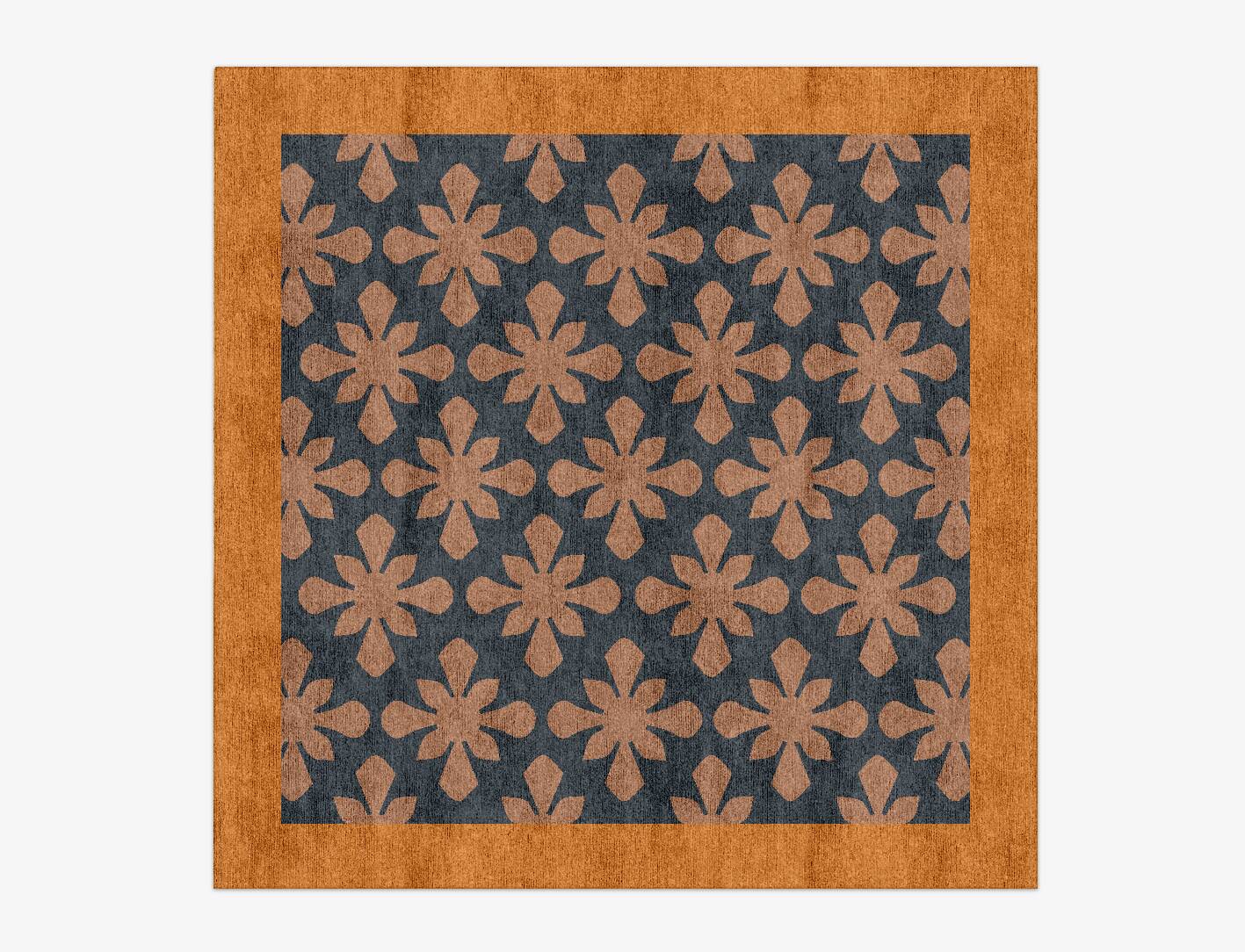 Starlet Geometric Square Hand Knotted Bamboo Silk Custom Rug by Rug Artisan