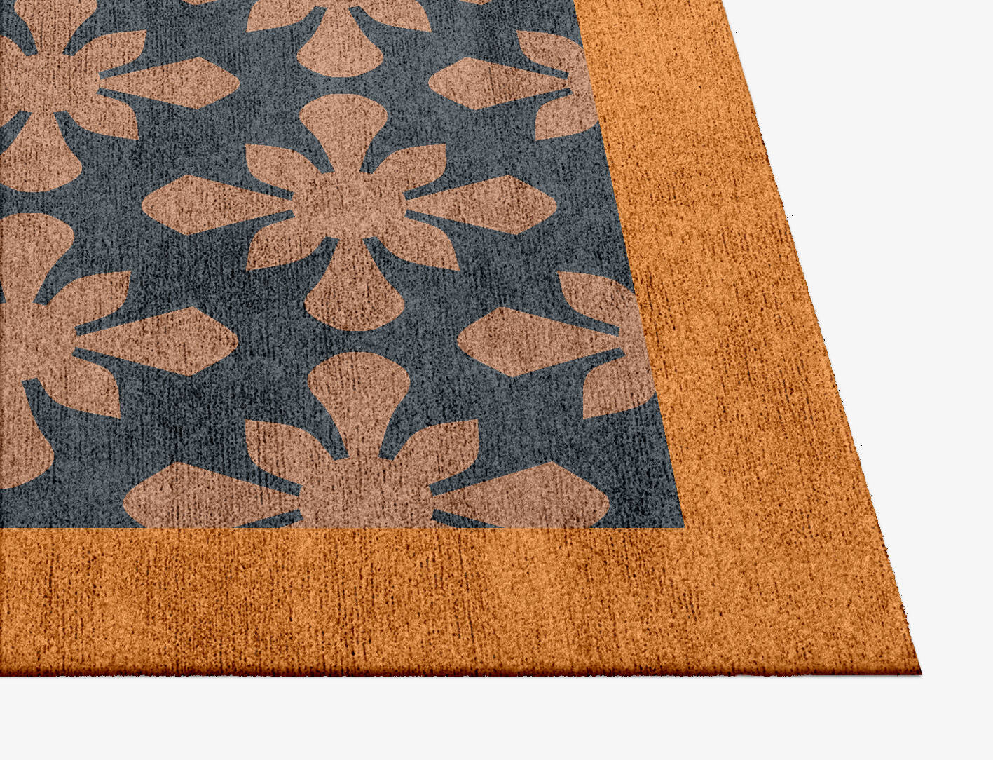 Starlet Geometric Square Hand Knotted Bamboo Silk Custom Rug by Rug Artisan