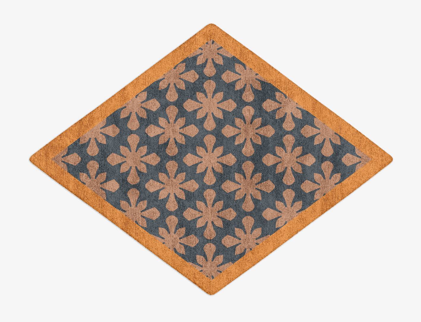 Starlet Geometric Diamond Hand Tufted Bamboo Silk Custom Rug by Rug Artisan