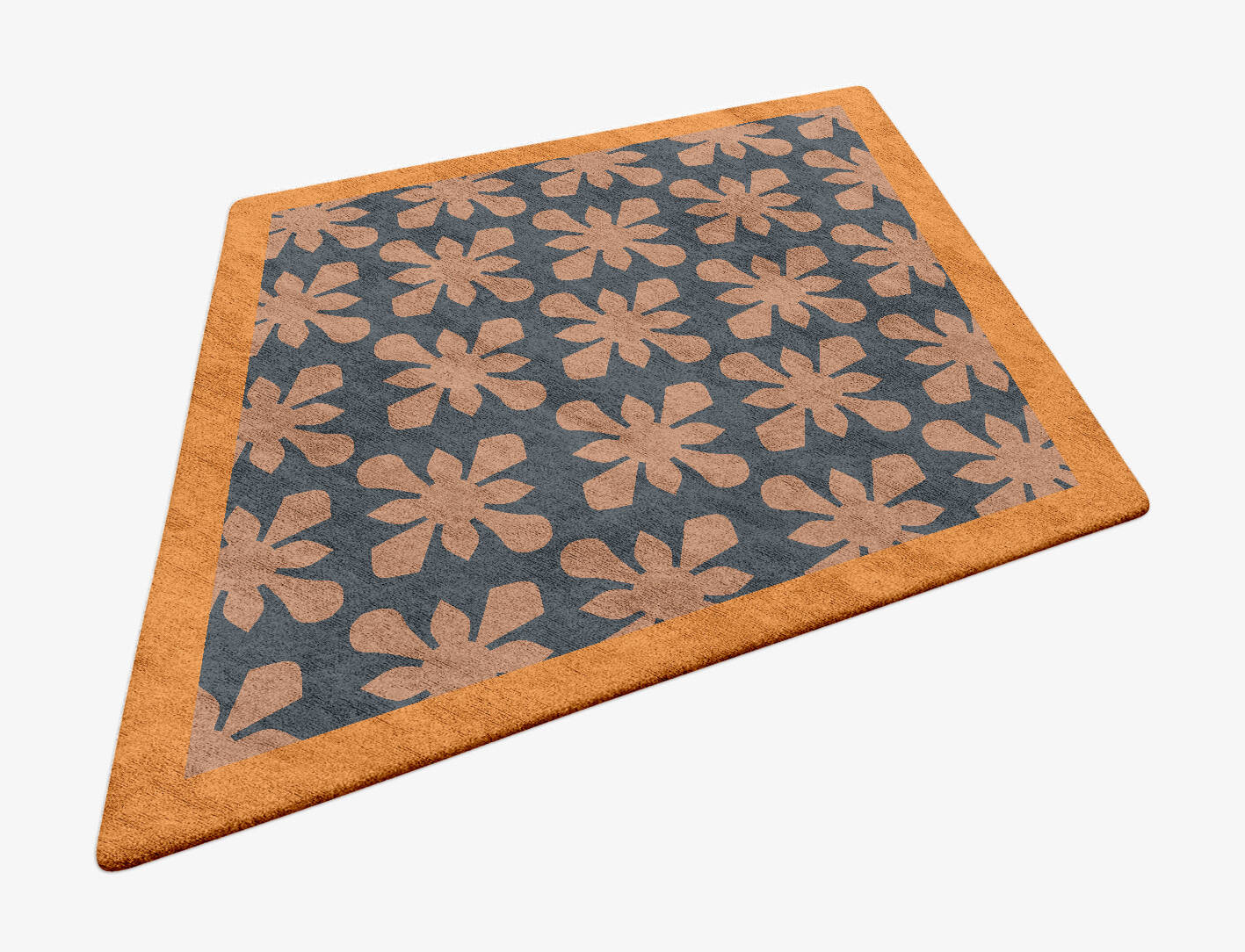 Starlet Geometric Diamond Hand Tufted Bamboo Silk Custom Rug by Rug Artisan