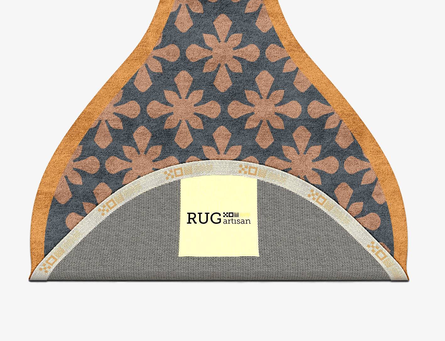 Starlet Geometric Drop Hand Tufted Bamboo Silk Custom Rug by Rug Artisan