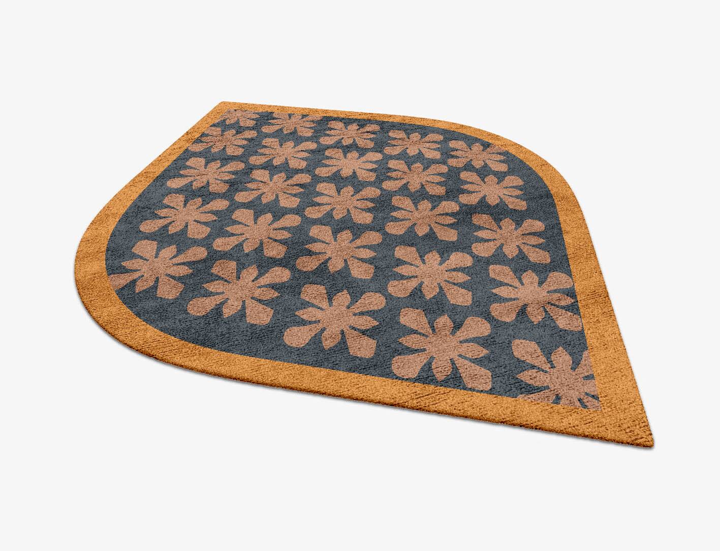 Starlet Geometric Ogee Hand Tufted Bamboo Silk Custom Rug by Rug Artisan