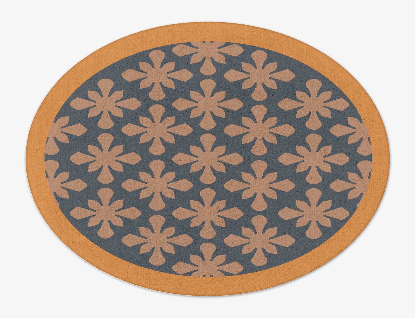 Starlet Geometric Oval Hand Tufted Pure Wool Custom Rug by Rug Artisan
