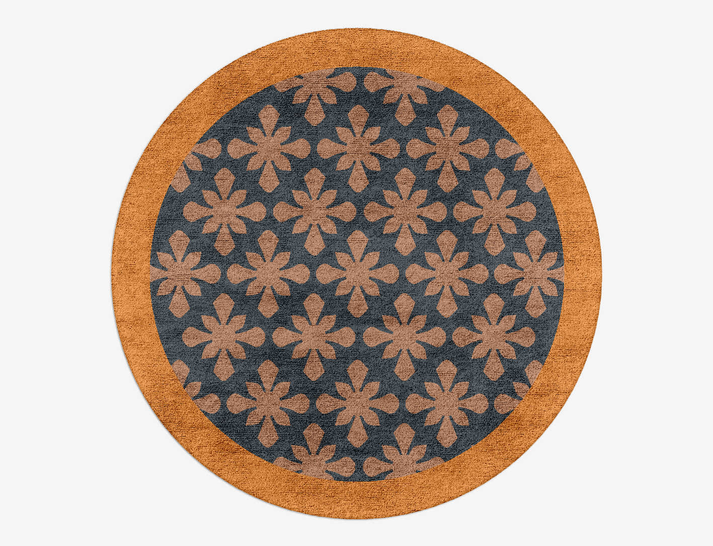 Starlet Geometric Round Hand Tufted Bamboo Silk Custom Rug by Rug Artisan