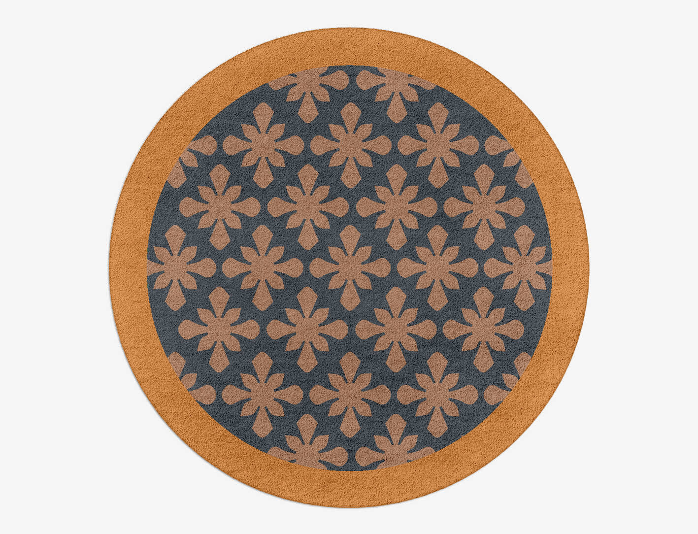 Starlet Geometric Round Hand Tufted Pure Wool Custom Rug by Rug Artisan