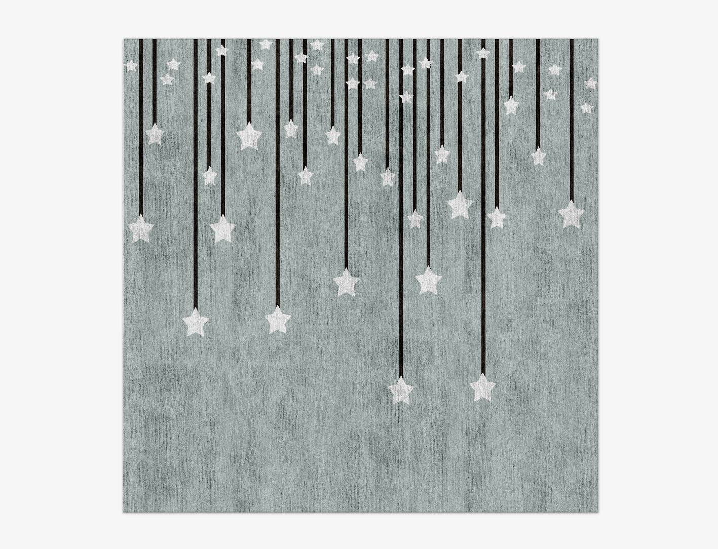 Starlights Kids Square Hand Knotted Bamboo Silk Custom Rug by Rug Artisan