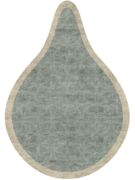 Stella Blue Royal Drop Hand Tufted Bamboo Silk Custom Rug by Rug Artisan