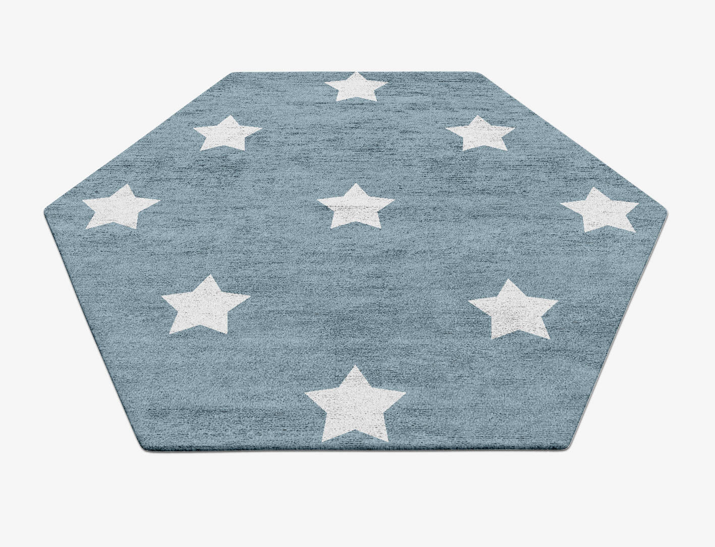 Stellar Kids Hexagon Hand Tufted Bamboo Silk Custom Rug by Rug Artisan