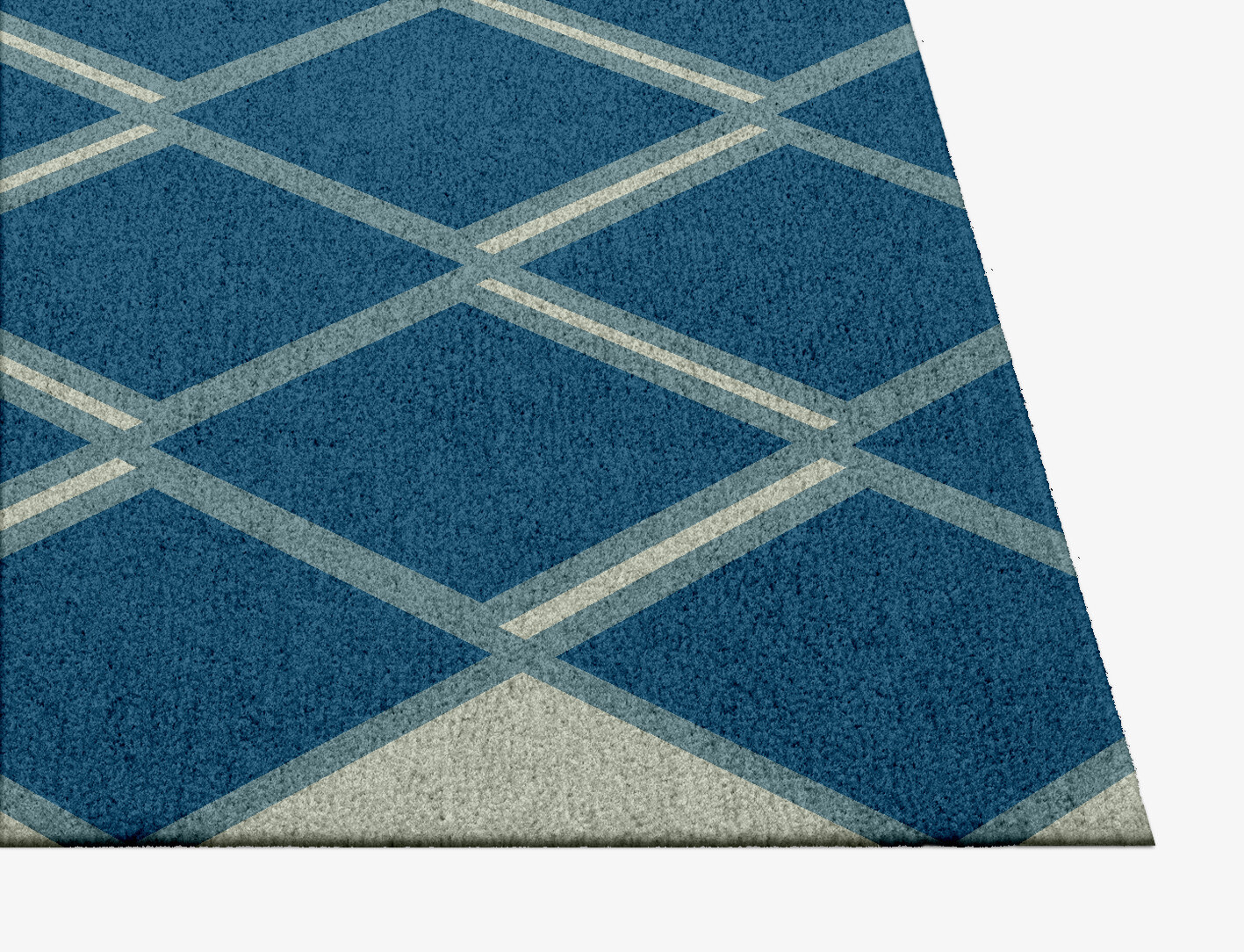 Sticks Geometric Square Hand Knotted Tibetan Wool Custom Rug by Rug Artisan