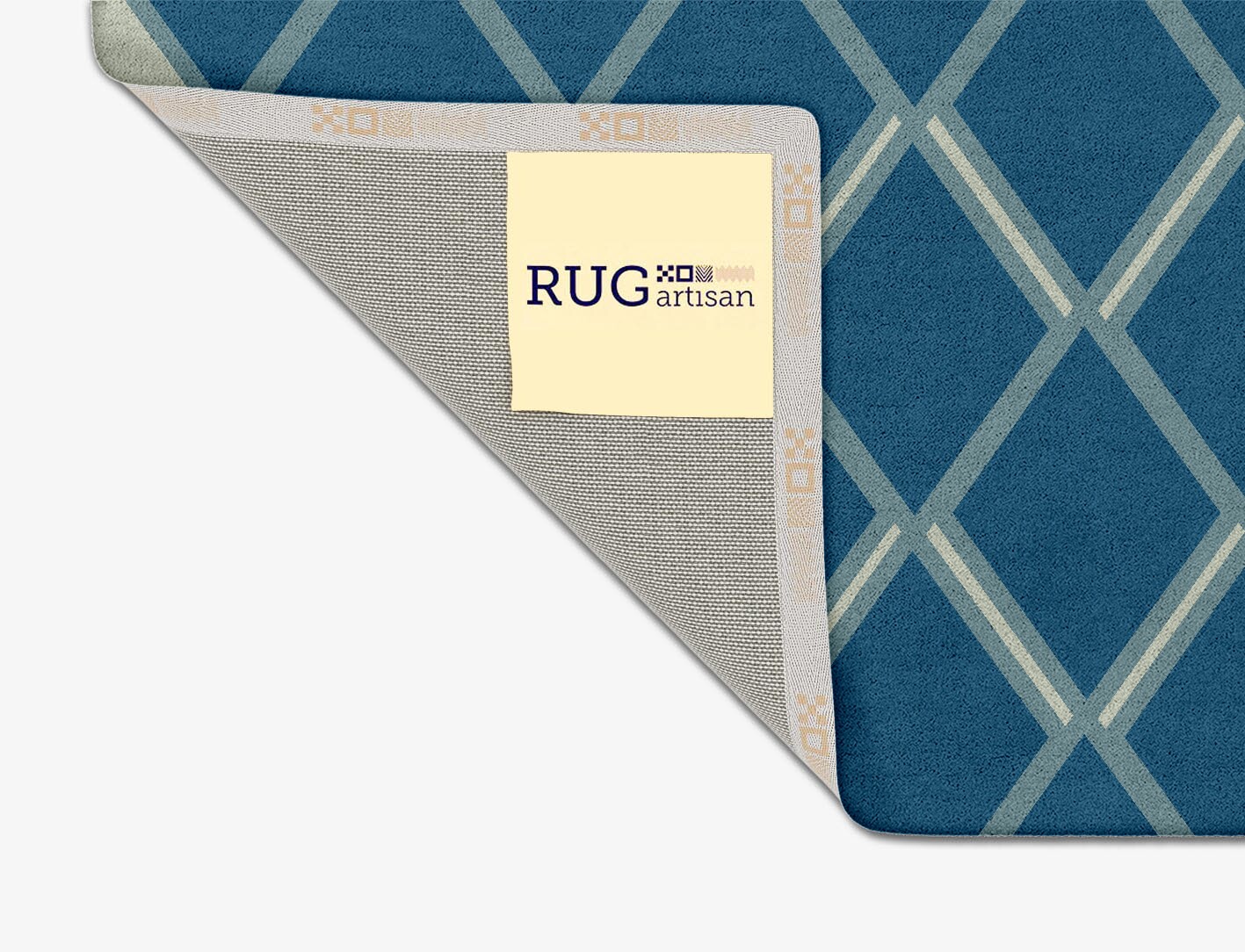 Sticks Geometric Square Hand Tufted Pure Wool Custom Rug by Rug Artisan