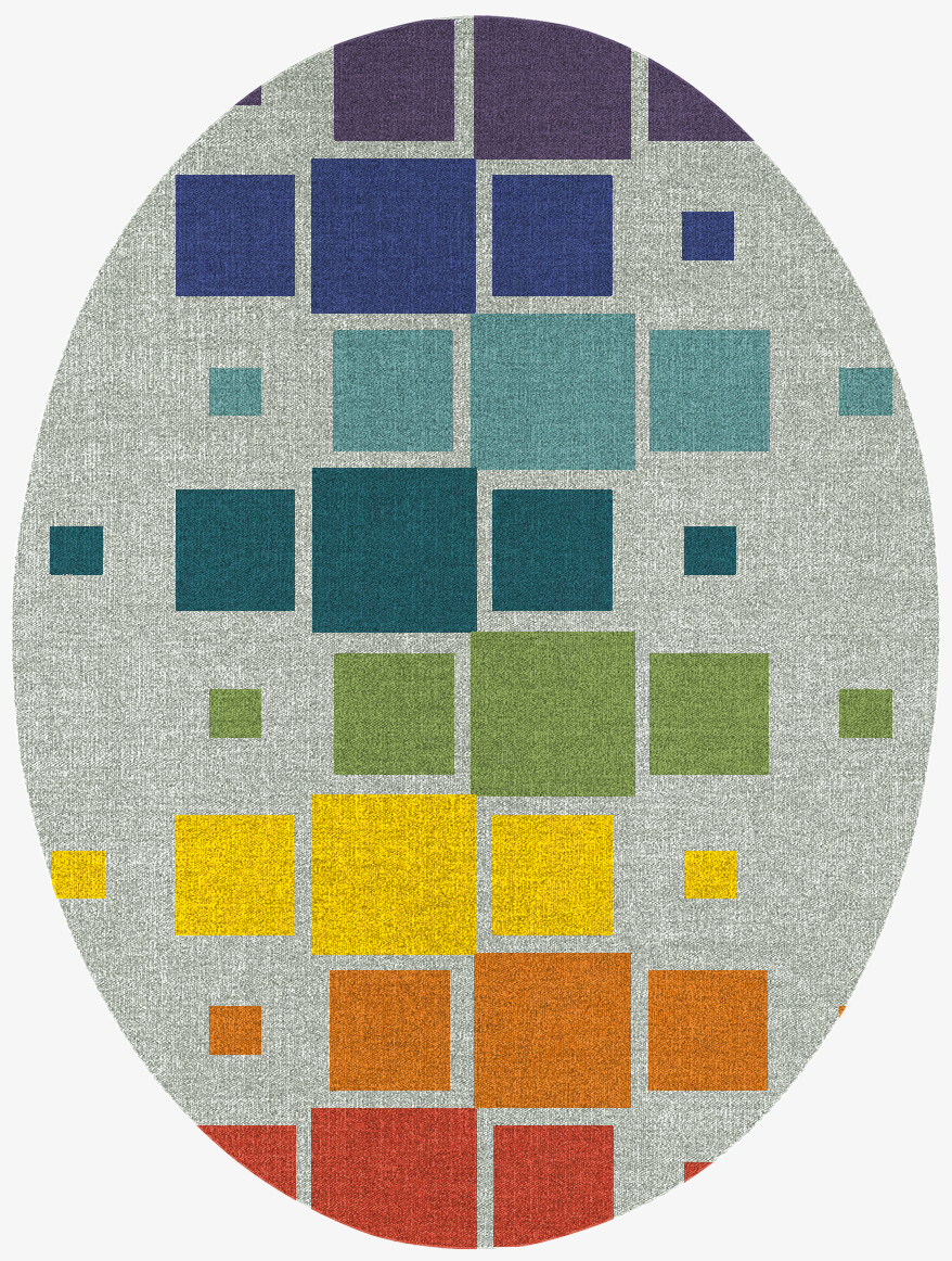 Stiles Geometric Oval Flatweave New Zealand Wool Custom Rug by Rug Artisan