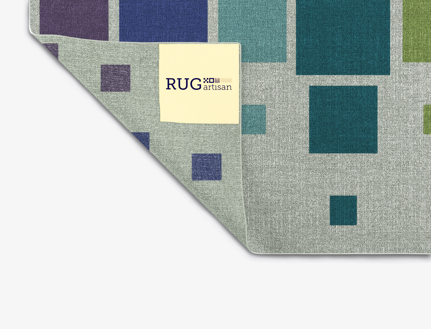 Stiles Geometric Rectangle Flatweave New Zealand Wool Custom Rug by Rug Artisan