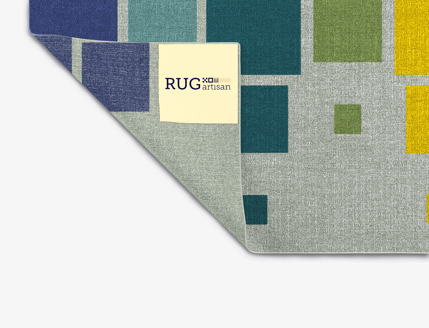 Stiles Geometric Square Flatweave New Zealand Wool Custom Rug by Rug Artisan
