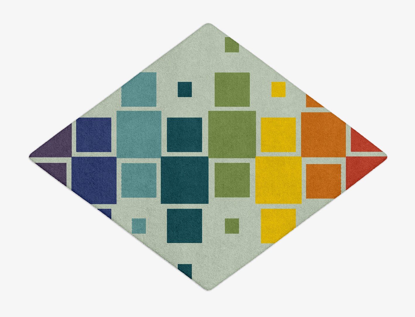 Stiles Geometric Diamond Hand Tufted Pure Wool Custom Rug by Rug Artisan