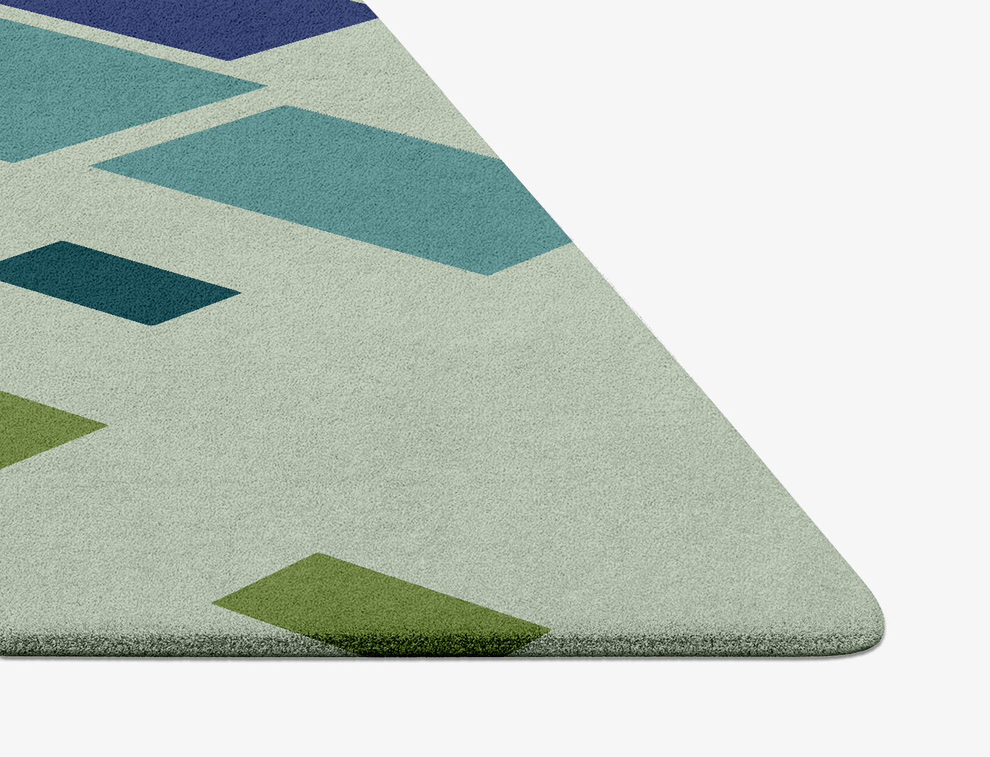 Stiles Geometric Diamond Hand Tufted Pure Wool Custom Rug by Rug Artisan