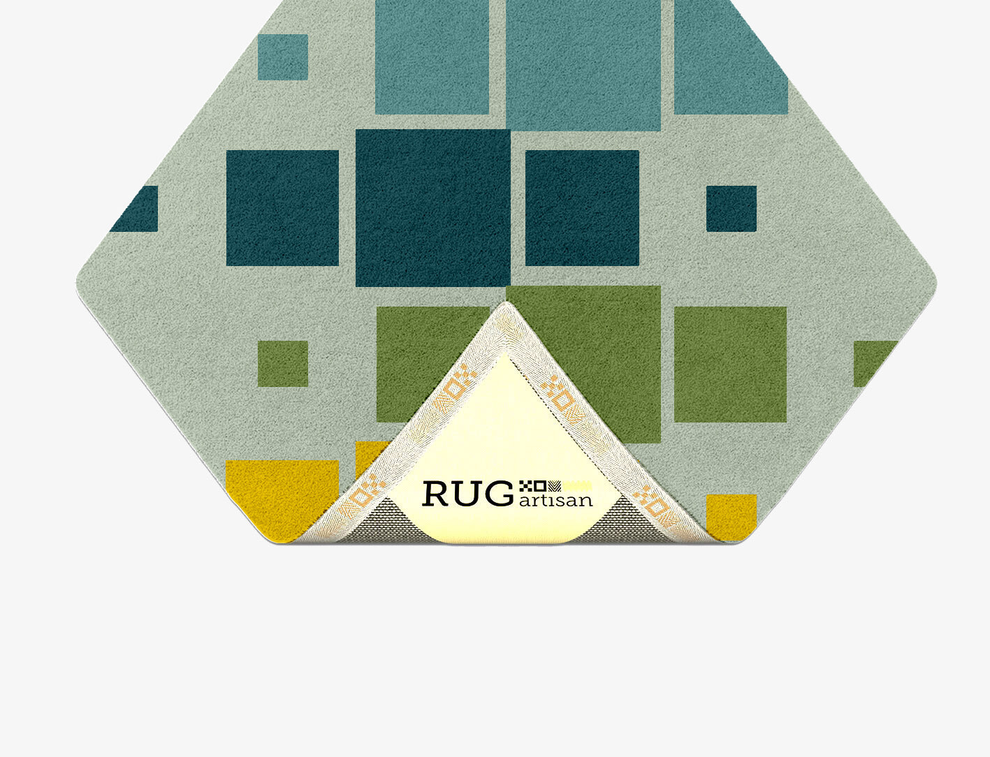 Stiles Geometric Diamond Hand Tufted Pure Wool Custom Rug by Rug Artisan