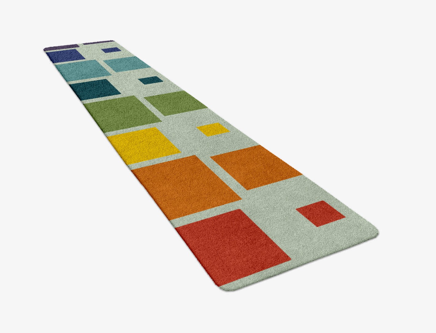 Stiles Geometric Runner Hand Tufted Pure Wool Custom Rug by Rug Artisan