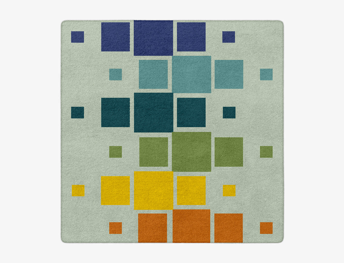 Stiles Geometric Square Hand Tufted Pure Wool Custom Rug by Rug Artisan
