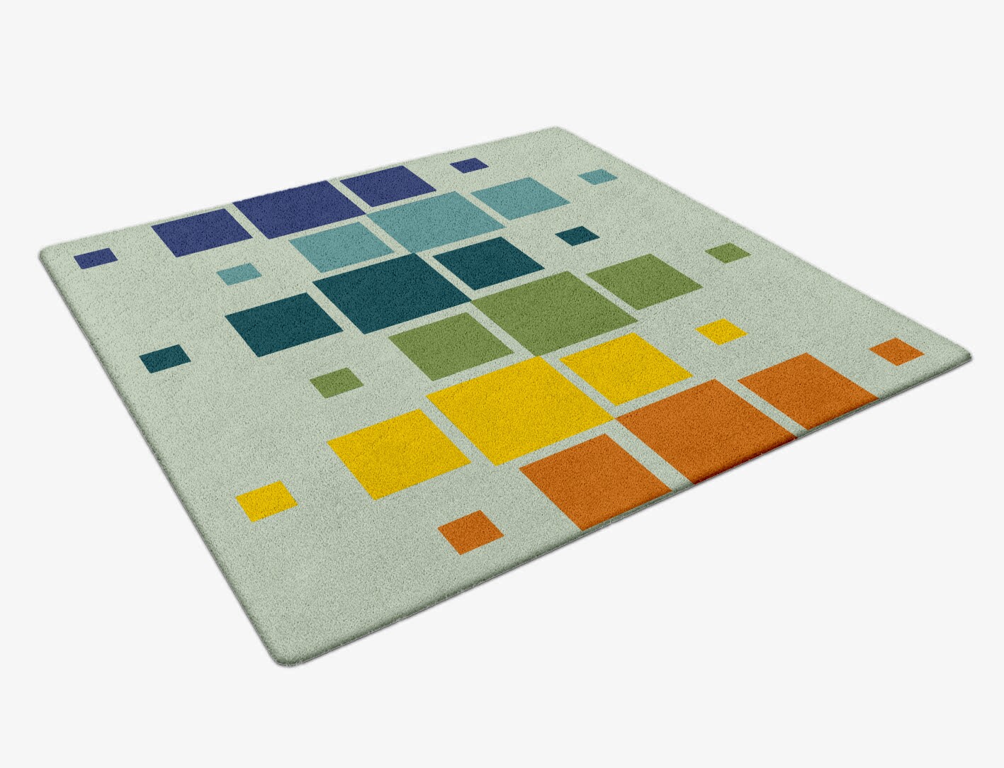 Stiles Geometric Square Hand Tufted Pure Wool Custom Rug by Rug Artisan