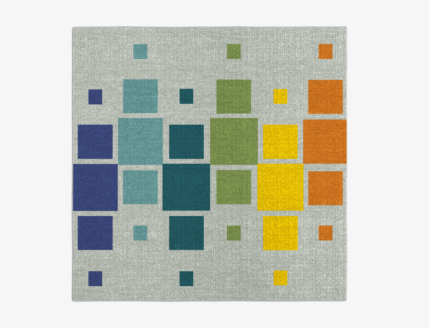 Stiles Geometric Square Outdoor Recycled Yarn Custom Rug by Rug Artisan