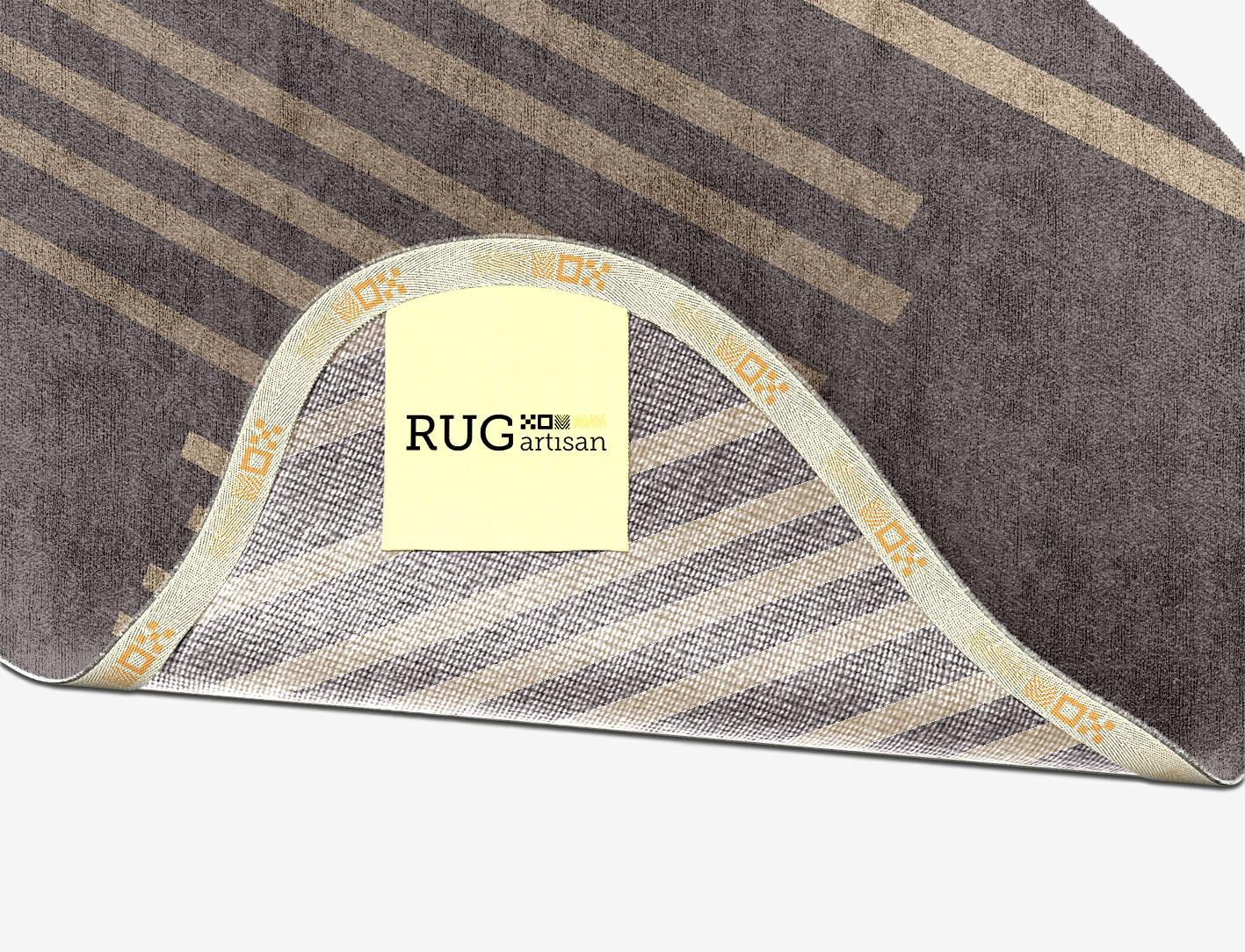 Strait Minimalist Splash Hand Knotted Bamboo Silk Custom Rug by Rug Artisan