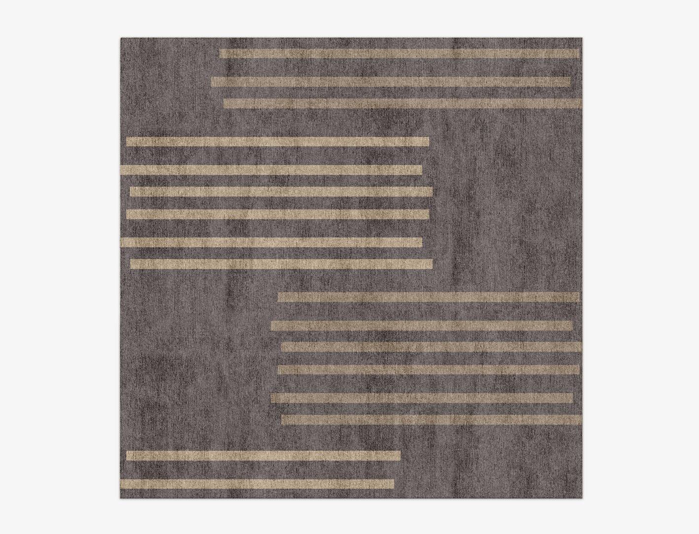 Strait Minimalist Square Hand Knotted Bamboo Silk Custom Rug by Rug Artisan