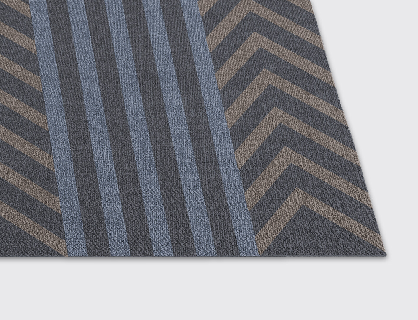 Strand Geometric Rectangle Flatweave New Zealand Wool Custom Rug by Rug Artisan