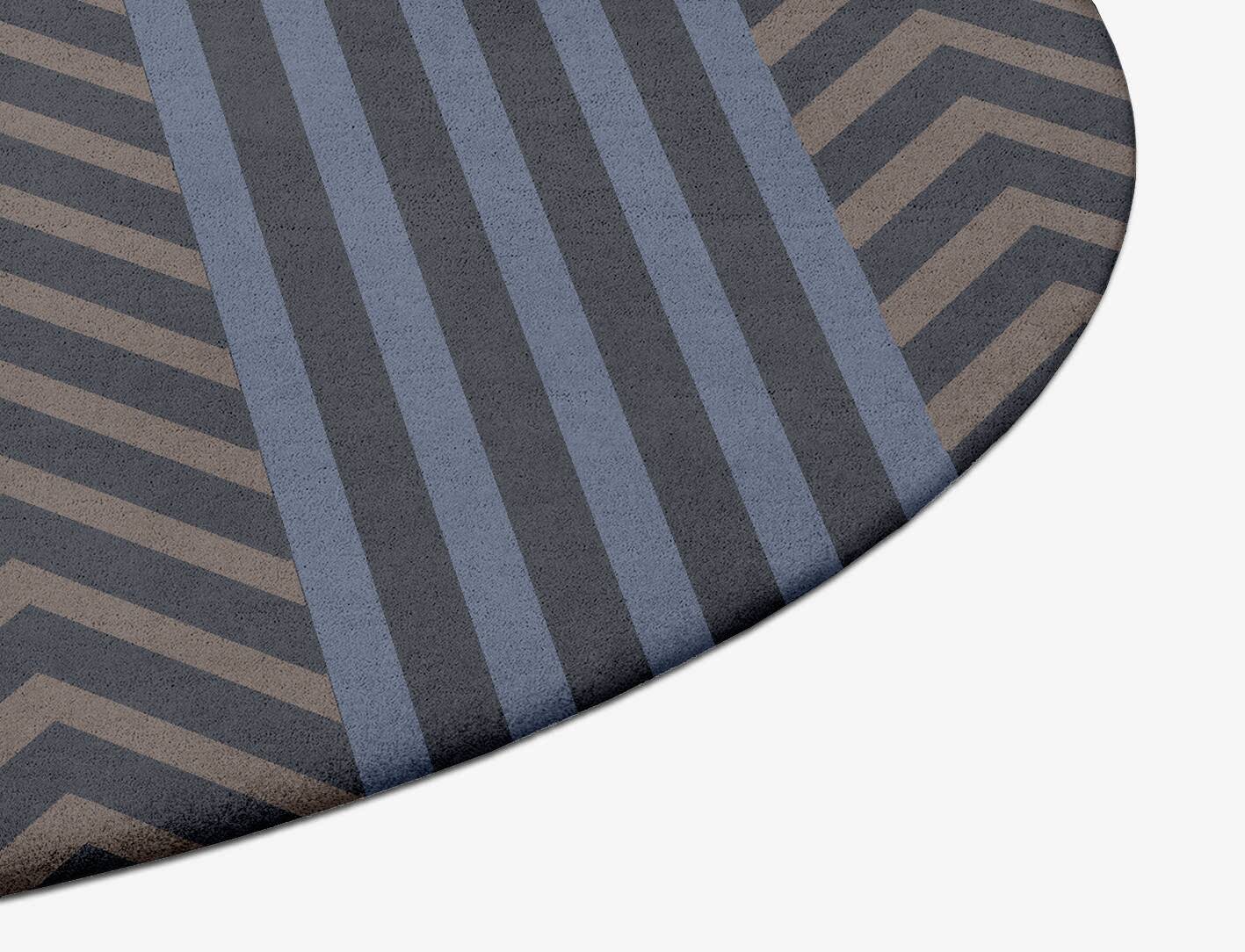 Strand Geometric Oval Hand Tufted Pure Wool Custom Rug by Rug Artisan