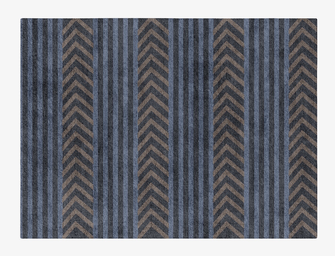 Strand Geometric Rectangle Hand Tufted Bamboo Silk Custom Rug by Rug Artisan