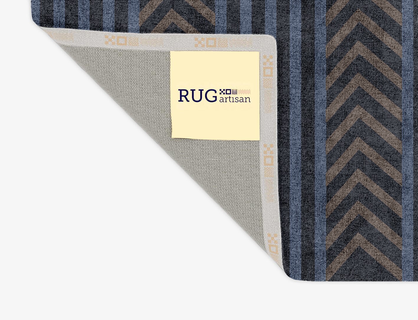 Strand Geometric Rectangle Hand Tufted Bamboo Silk Custom Rug by Rug Artisan