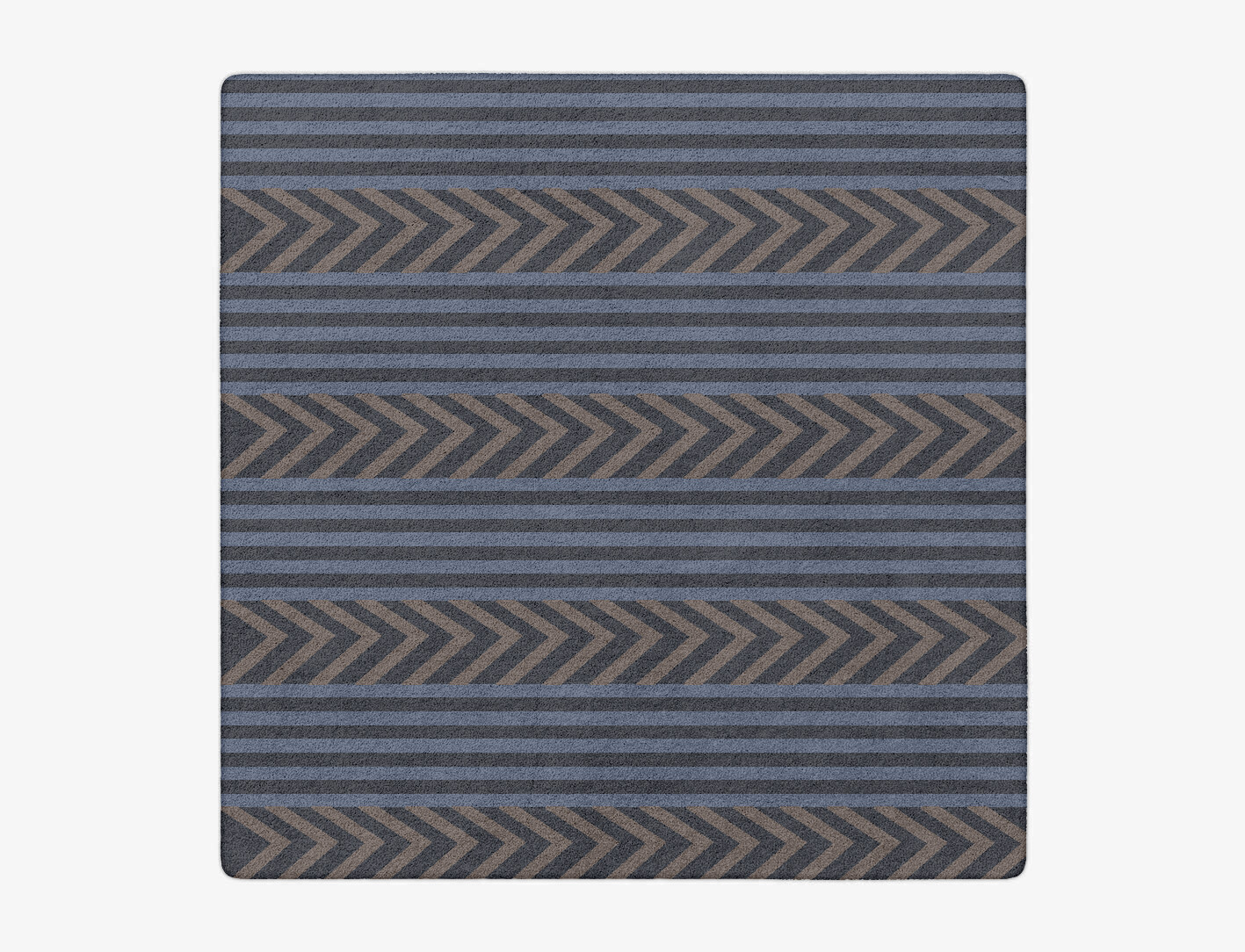 Strand Geometric Square Hand Tufted Pure Wool Custom Rug by Rug Artisan