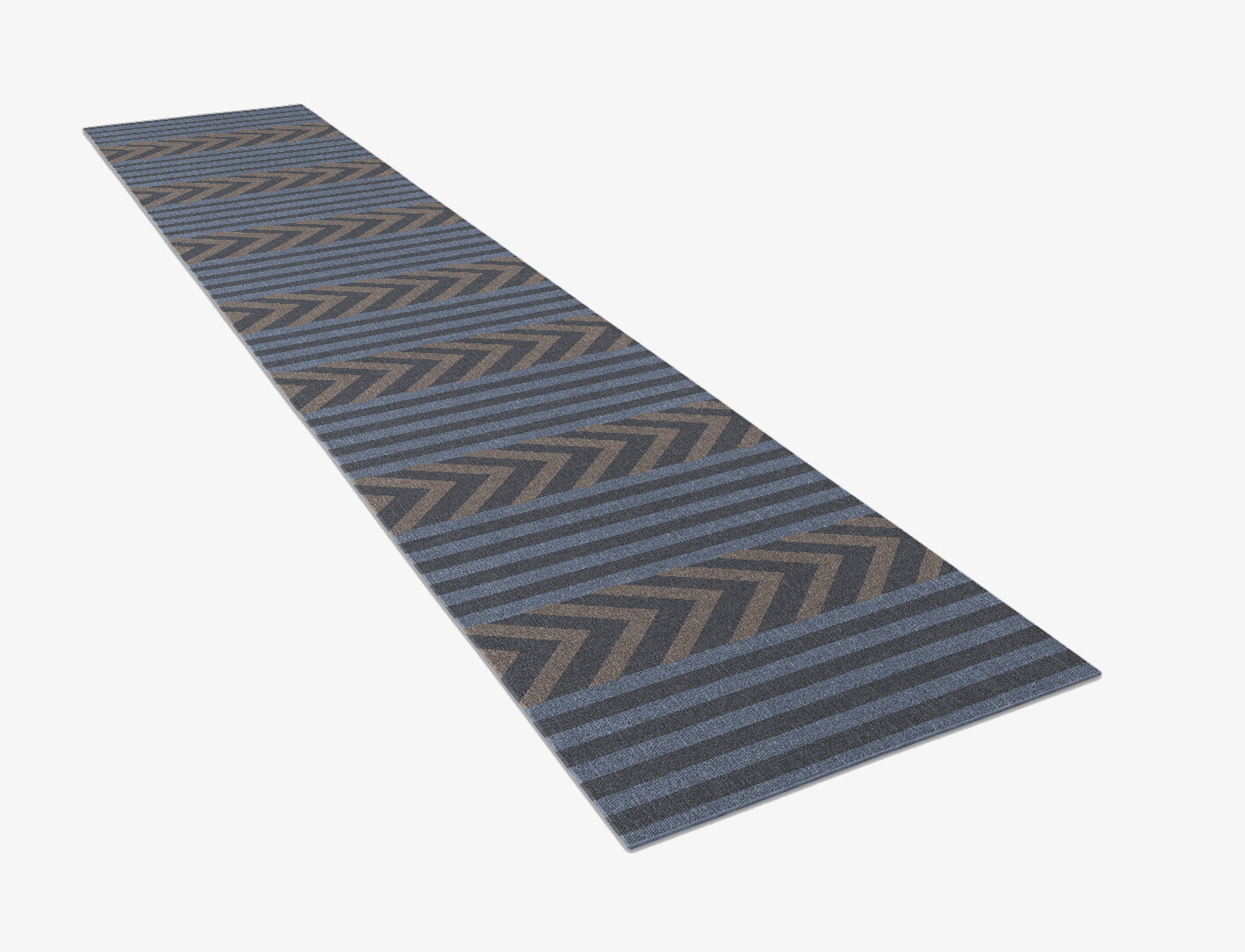 Strand Geometric Runner Outdoor Recycled Yarn Custom Rug by Rug Artisan