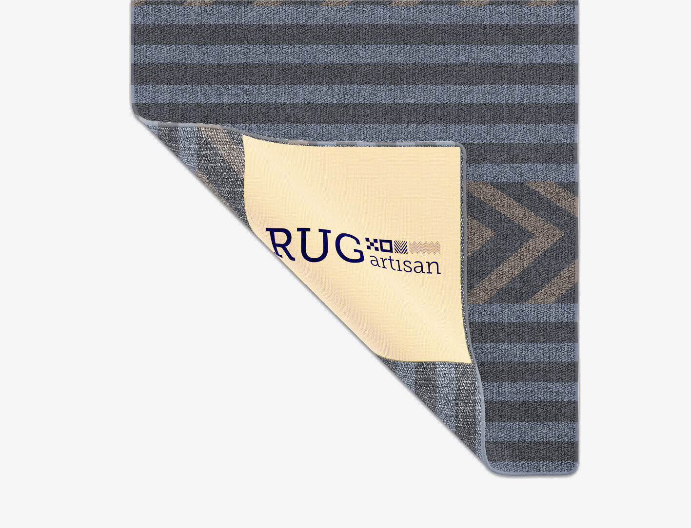 Strand Geometric Runner Outdoor Recycled Yarn Custom Rug by Rug Artisan