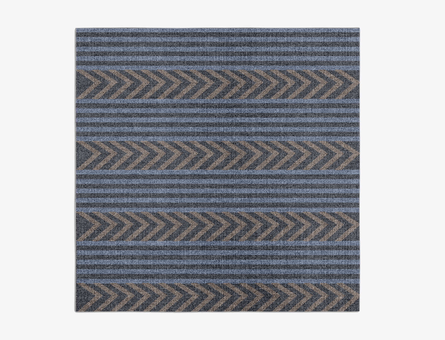 Strand Geometric Square Outdoor Recycled Yarn Custom Rug by Rug Artisan