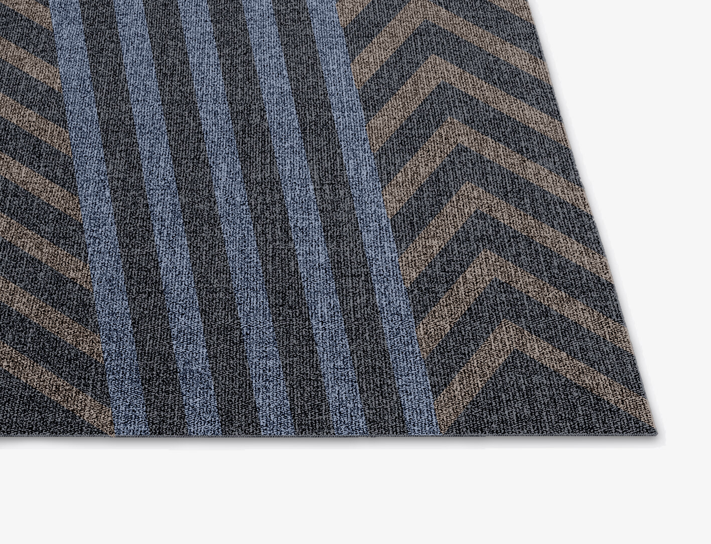 Strand Geometric Square Outdoor Recycled Yarn Custom Rug by Rug Artisan
