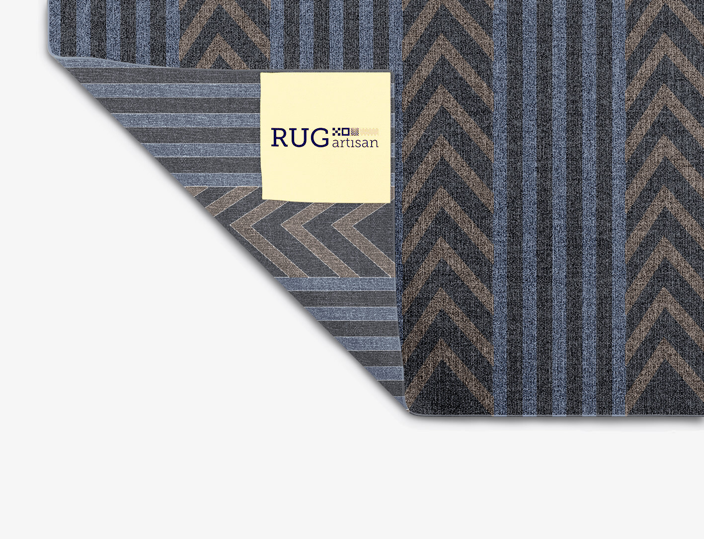 Strand Geometric Square Outdoor Recycled Yarn Custom Rug by Rug Artisan