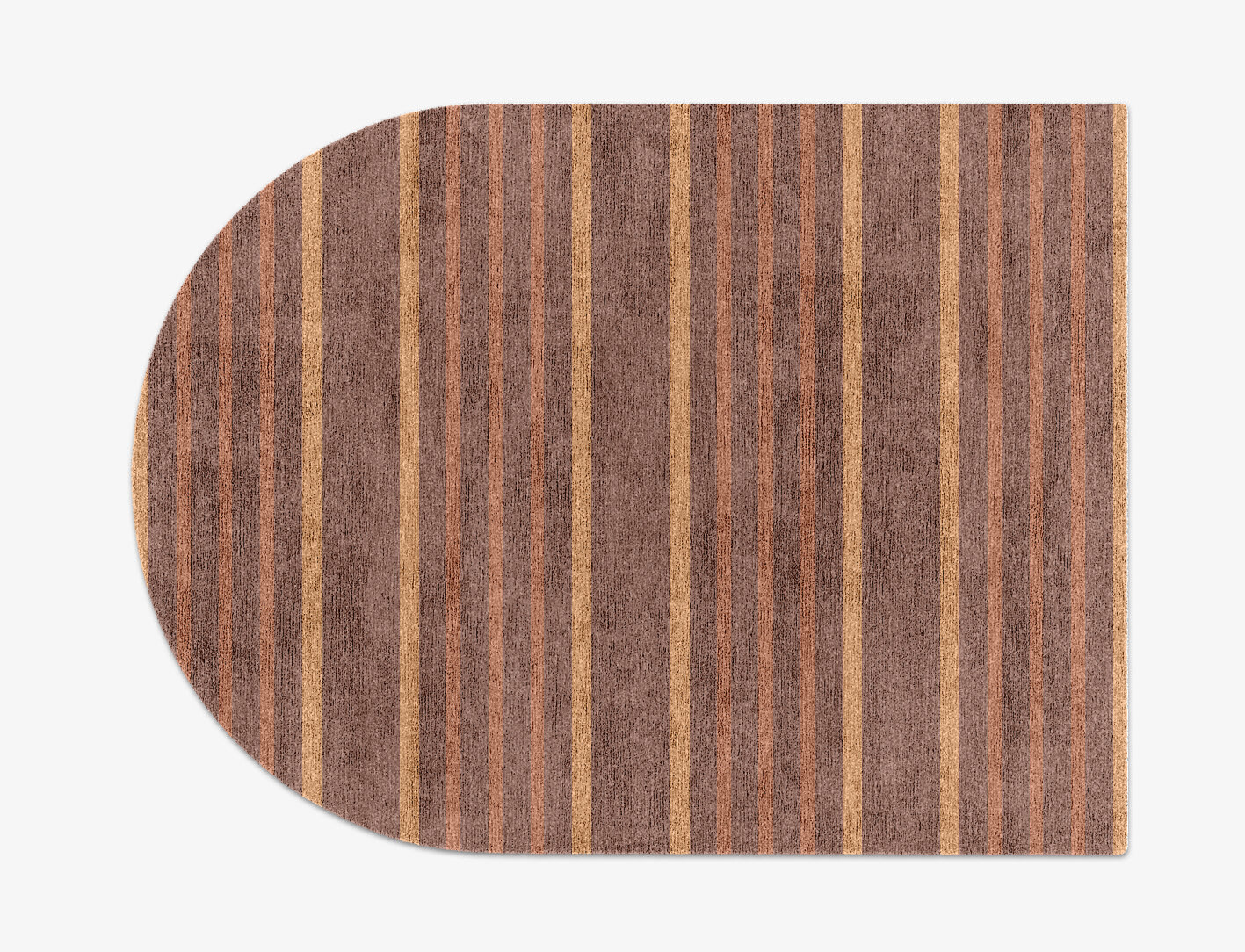 Stretch Minimalist Arch Hand Knotted Bamboo Silk Custom Rug by Rug Artisan