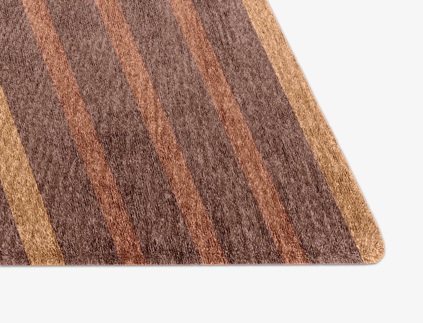 Stretch Minimalist Arch Hand Knotted Bamboo Silk Custom Rug by Rug Artisan