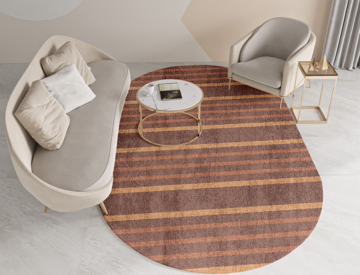 Stretch Minimalist Capsule Hand Knotted Bamboo Silk Custom Rug by Rug Artisan