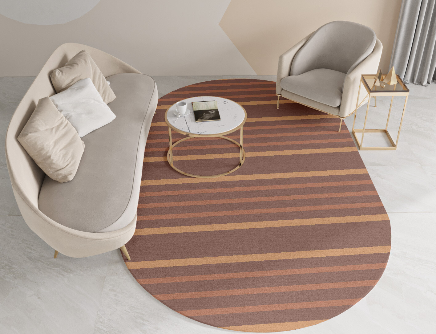 Stretch Minimalist Capsule Hand Knotted Tibetan Wool Custom Rug by Rug Artisan