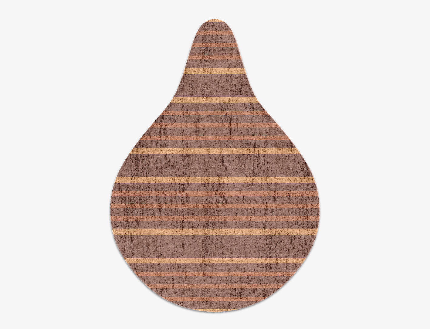 Stretch Minimalist Drop Hand Knotted Bamboo Silk Custom Rug by Rug Artisan