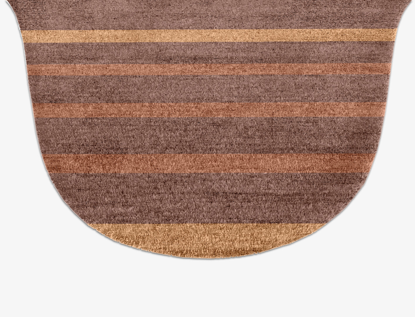 Stretch Minimalist Drop Hand Knotted Bamboo Silk Custom Rug by Rug Artisan
