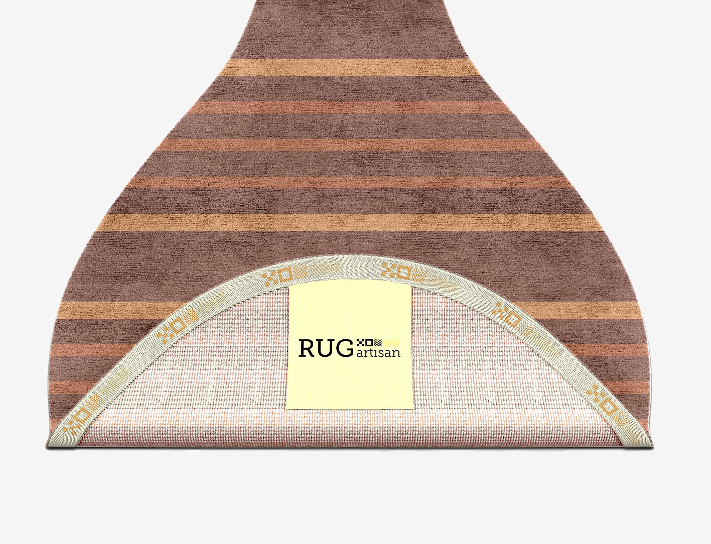 Stretch Minimalist Drop Hand Knotted Bamboo Silk Custom Rug by Rug Artisan