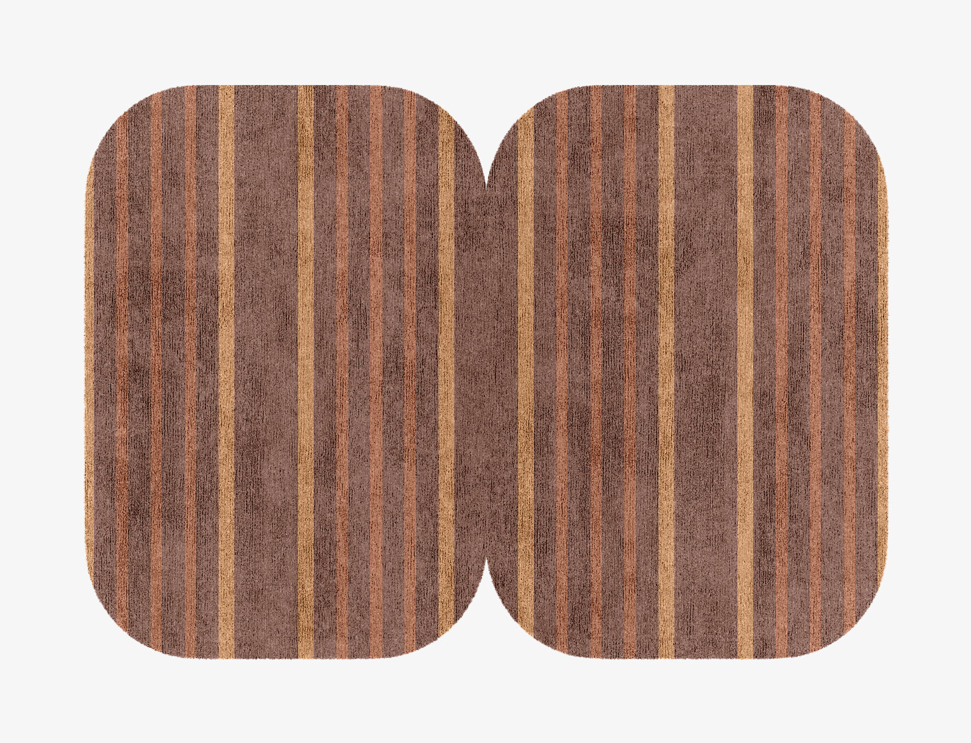 Stretch Minimalist Eight Hand Knotted Bamboo Silk Custom Rug by Rug Artisan